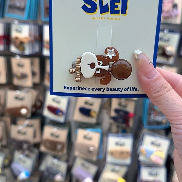 围巾小狗鸭夹一个