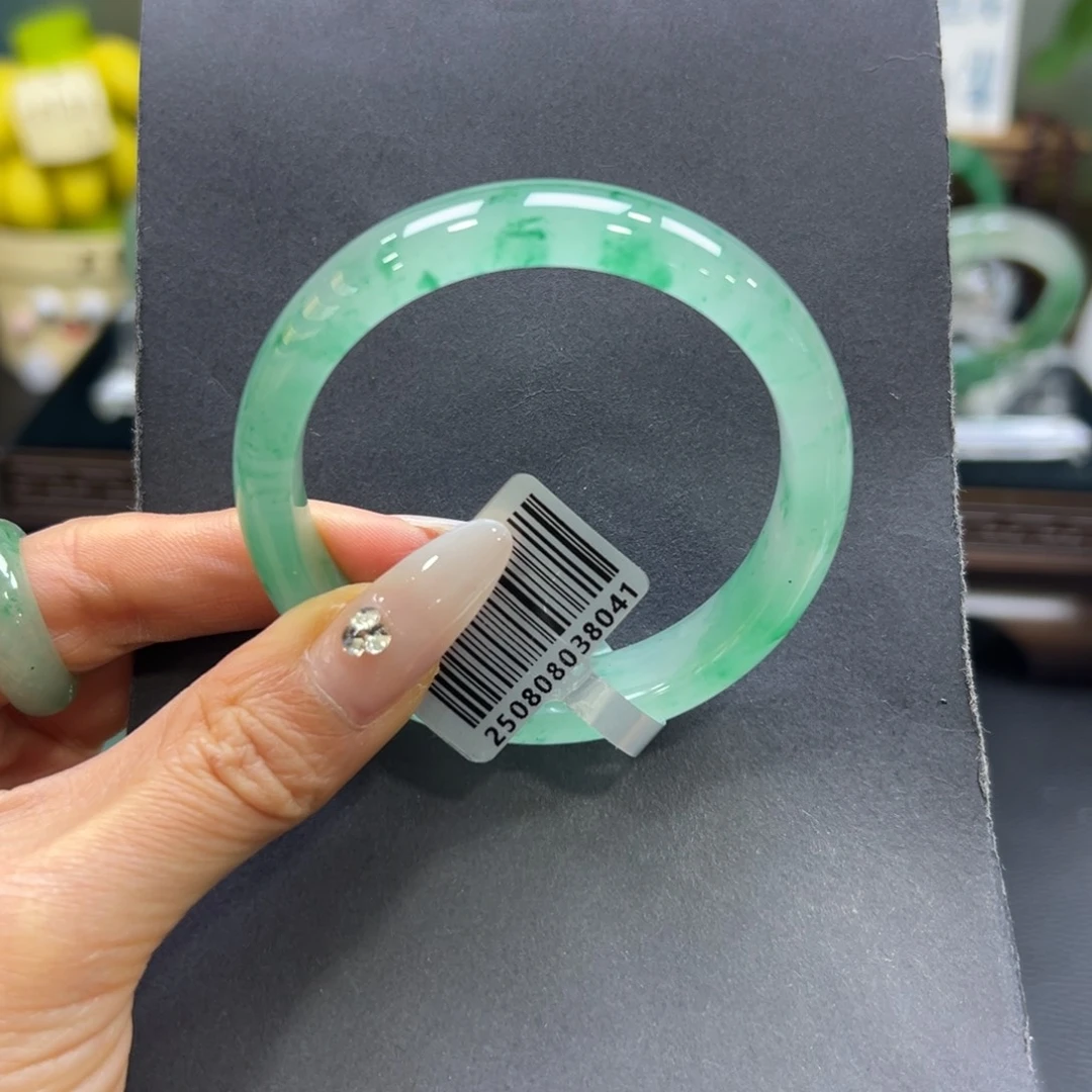 石英质玉（非洲翠）未镶嵌手镯54-55