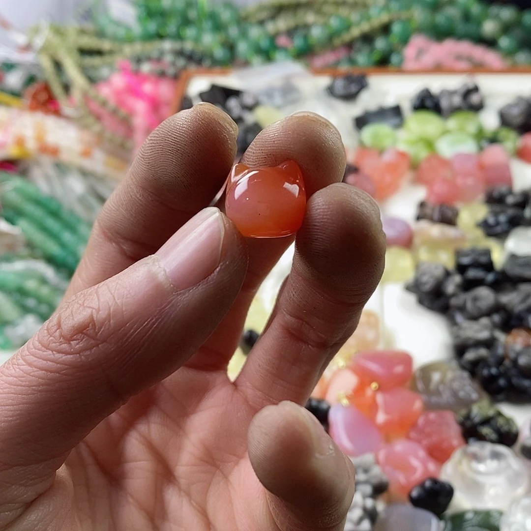 玛瑙/玉髓珠宝半成品合金霸*花一个E277