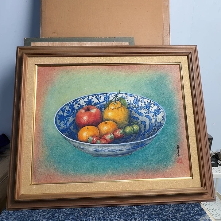 中古字画作品有磕碰瑕疵拍下看