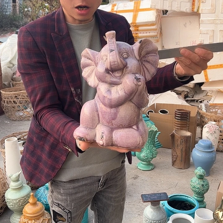 瓶高度29厘米宽度22厘米微瑕捡漏