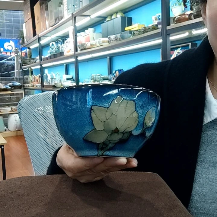 瓷片小可陶瓷高温釉下彩一只