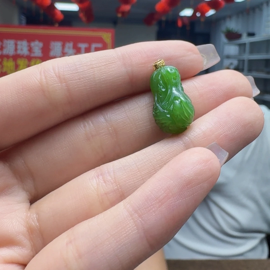 18K金镶嵌戒指和田玉多样性发货，拍一发一