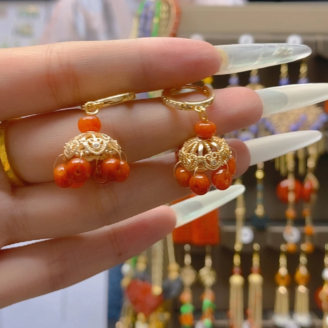 翡翠合金耳饰翡翠