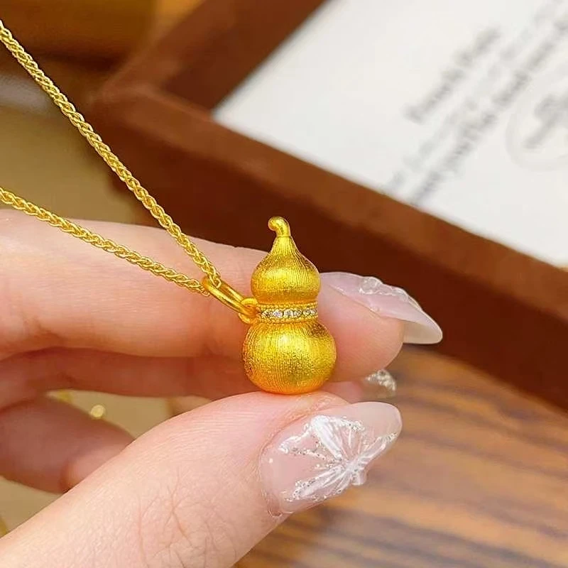 【999专享】拉丝葫芦吊坠摆件HJ122赠链