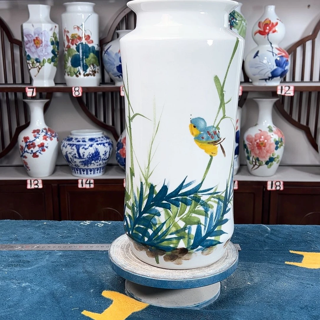 摆件景德镇陶瓷书绿竹