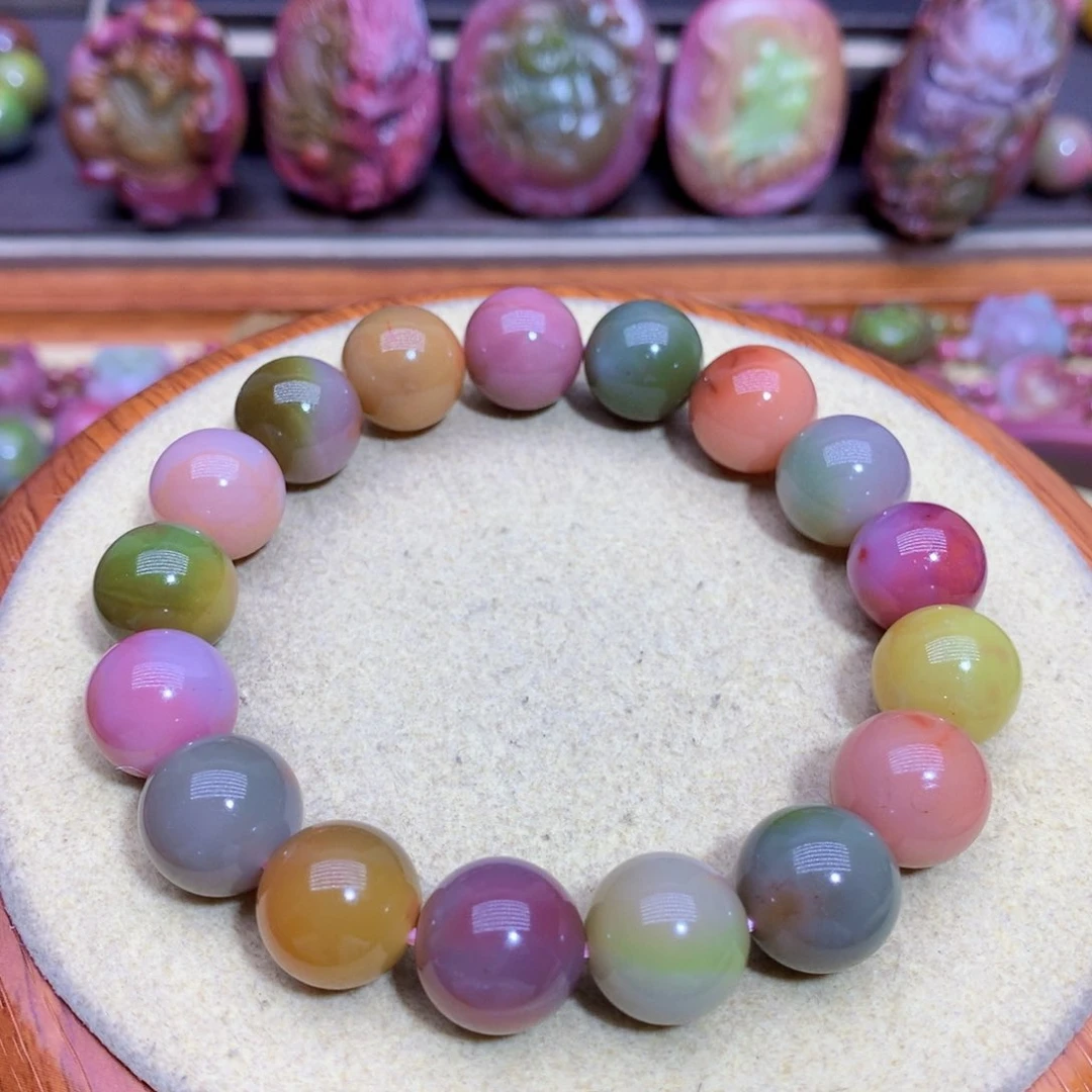 玛瑙手链未镶嵌盐源