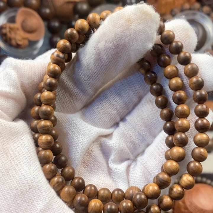 檀香木手串/手链老山檀奶香味0.6黑肉微瑕