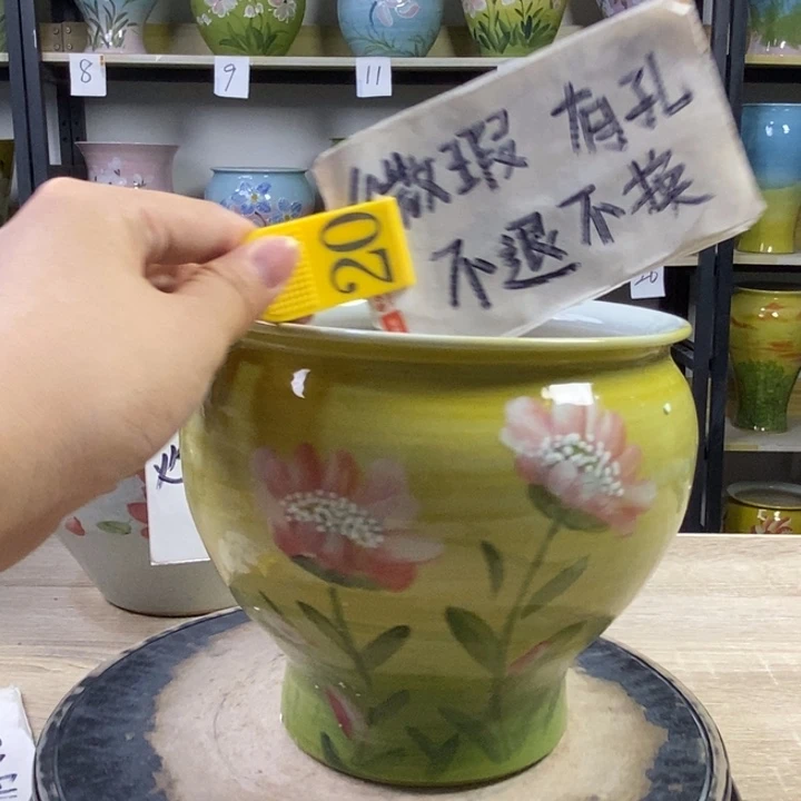 景德镇高温陶瓷花盆