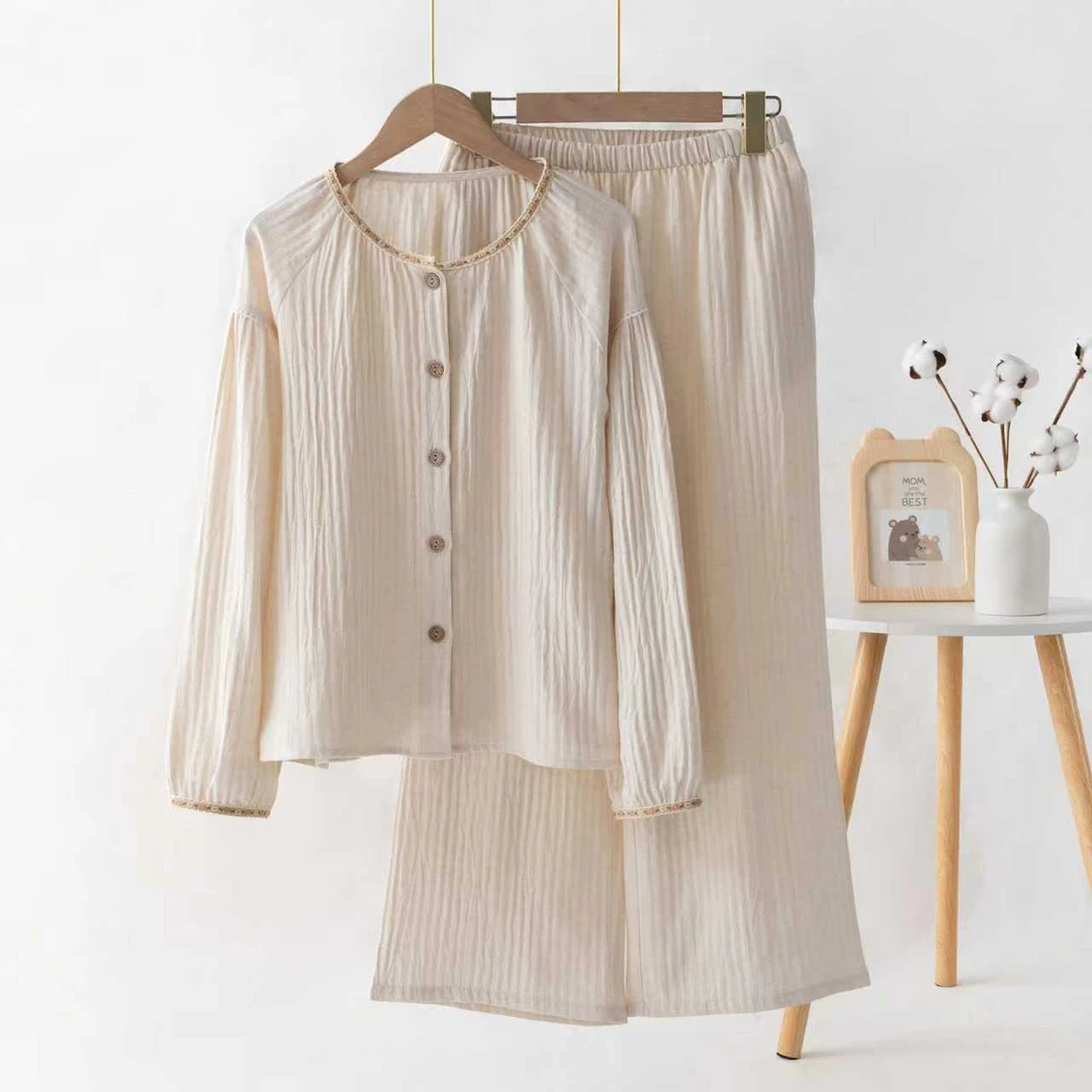 【雅趣】棉麻家居服套装