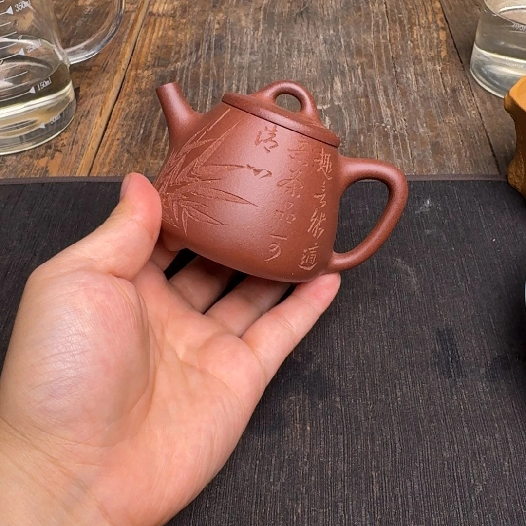 茶壶紫砂大水潭底槽清政高石瓢