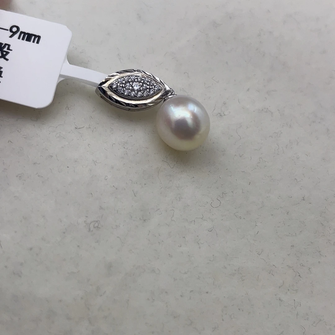 颈饰银S925镶嵌海水珍珠