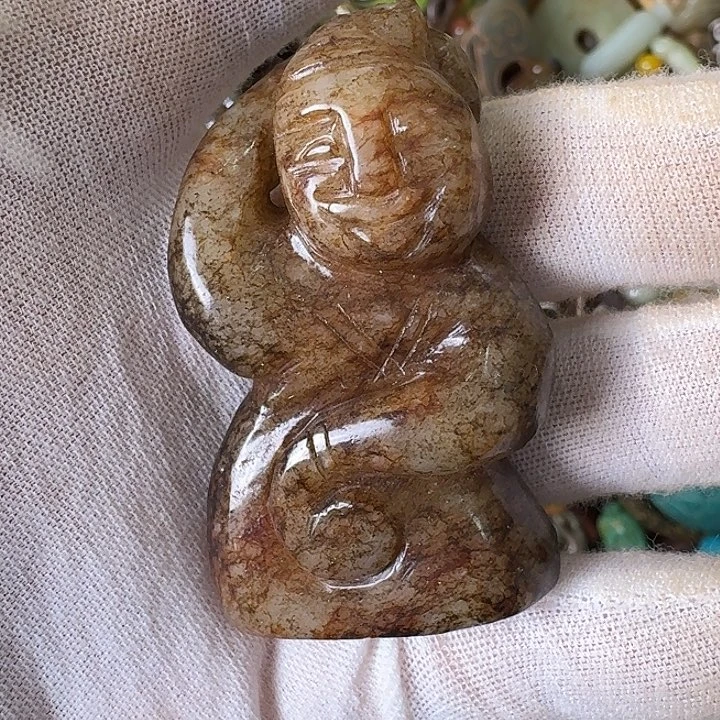 和田玉未镶嵌挂件