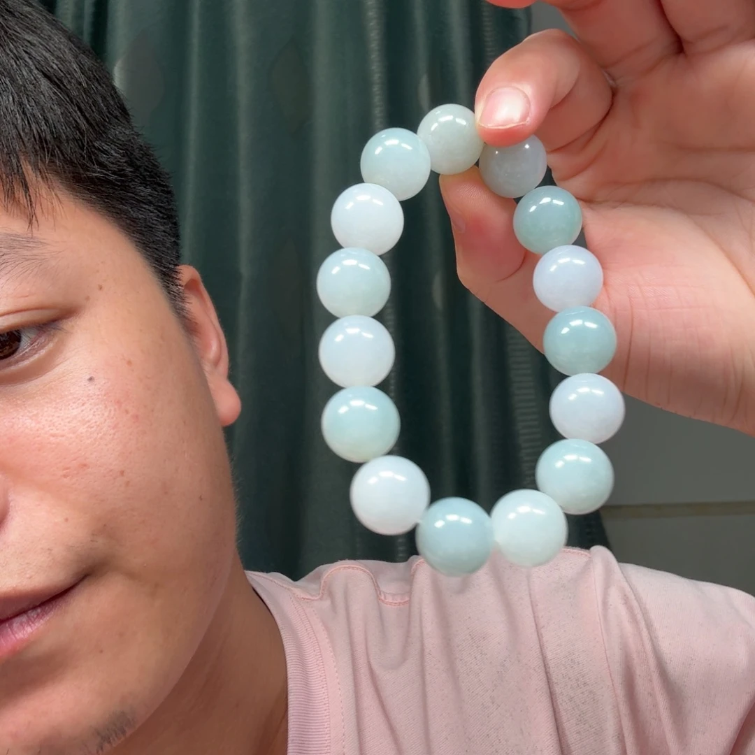 定制翡翠未镶嵌手串卡15.1