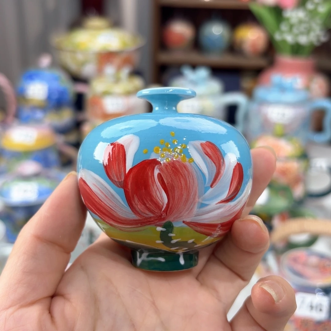 景德镇手绘高温釉下彩陶瓷茶具