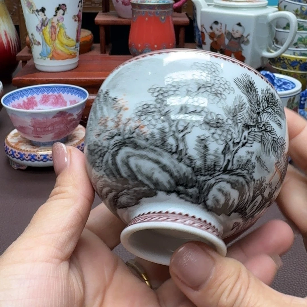 瓷片景德镇仿古手工制作精品展示