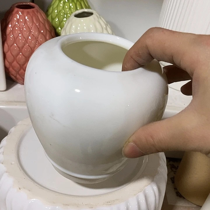 陶摆件水培陶盆无孔 瑕疵介意勿拍