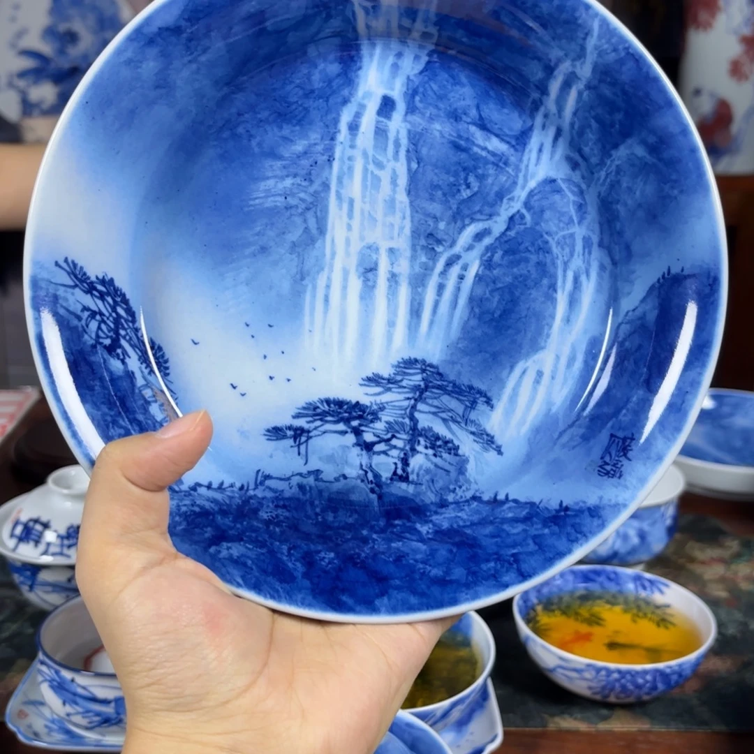 国一王老师手绘山水