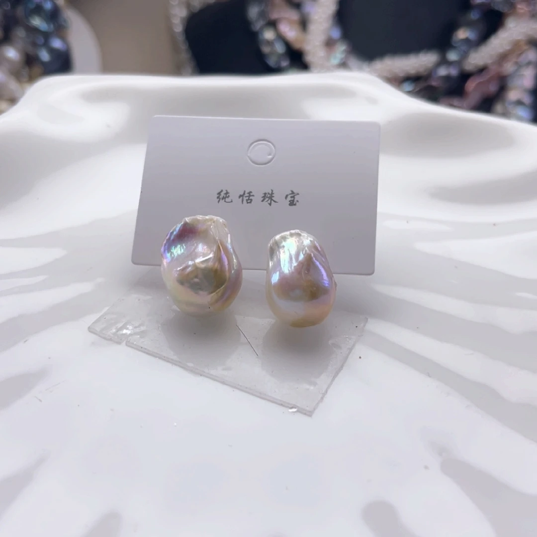 未镶嵌耳饰淡水珍珠【纯恬】