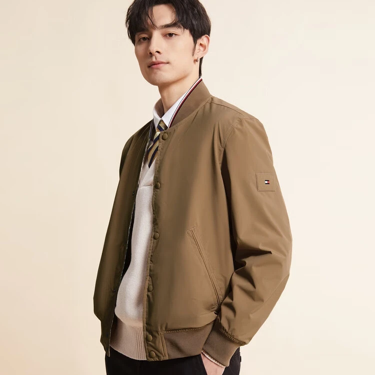 TOMMY HILFIGER 汤米希尔费格棒球领飞行员夹克外套MW31081