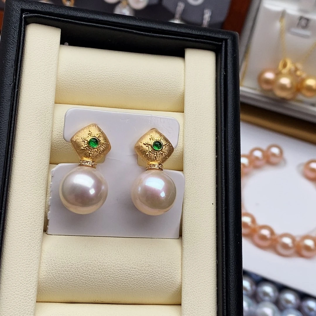 银S925镶嵌颈饰淡水珍珠