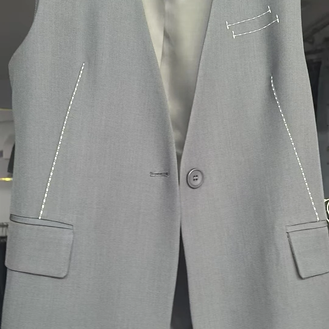 时尚女装面料马甲603