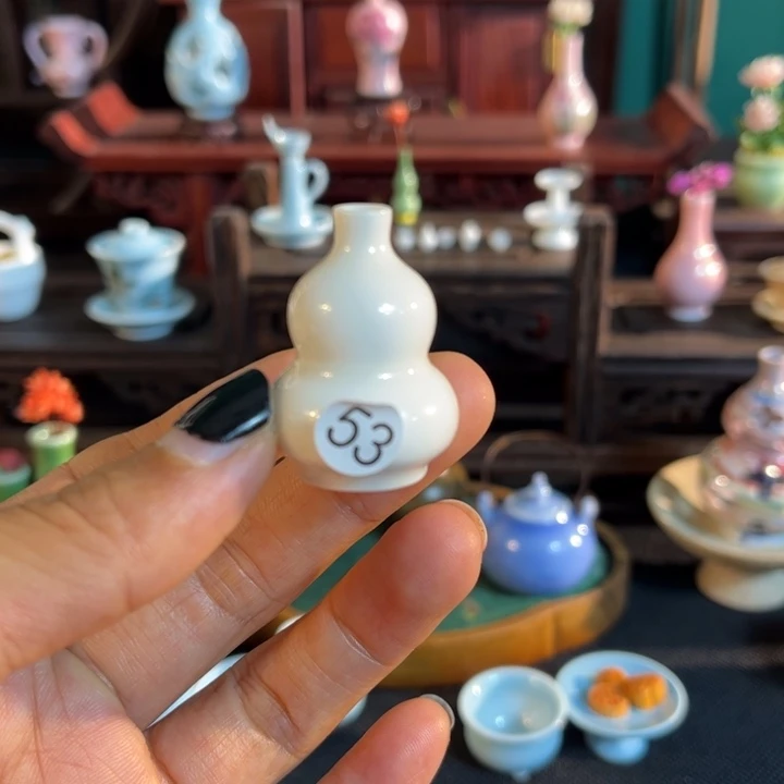 摆件微陶老王迷你花瓶