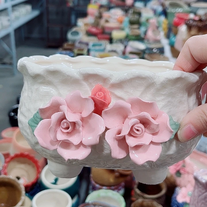 多肉陶瓷花盆满10元包邮