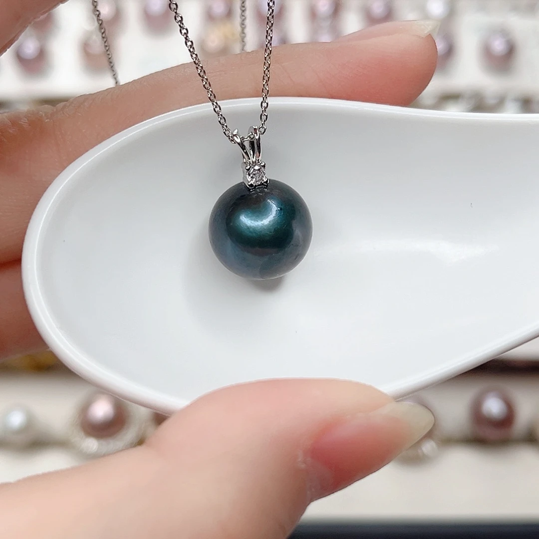 合金淡水珍珠吊坠(赠链)