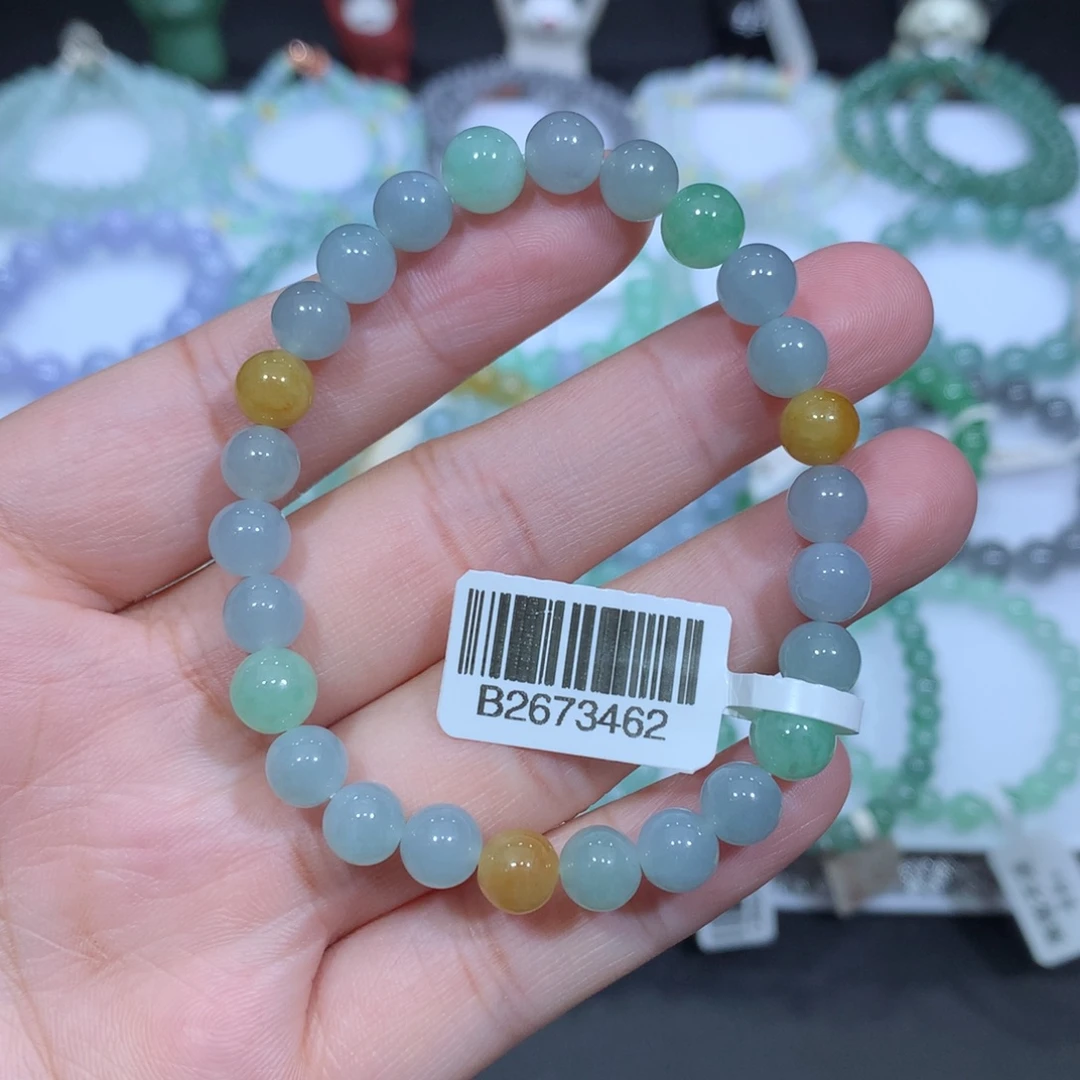 翡翠未镶嵌手串天然