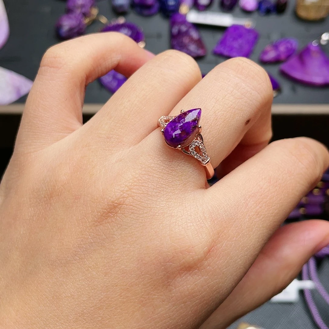 苏纪石（舒俱来）戒指银S925镶嵌