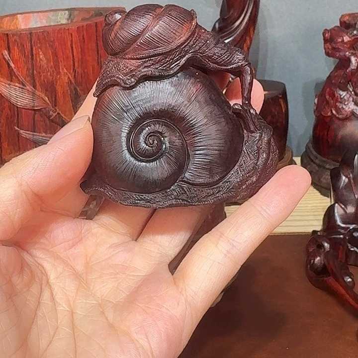 小叶紫檀蜗牛 纯手工