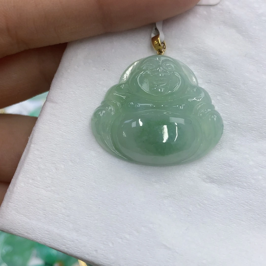 【闪购商品】颈饰18K金镶嵌翡翠