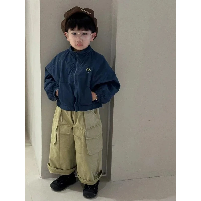 韩国童装男童春装2025新款外套洋气酷帅儿童休闲上衣宝宝春秋夹克