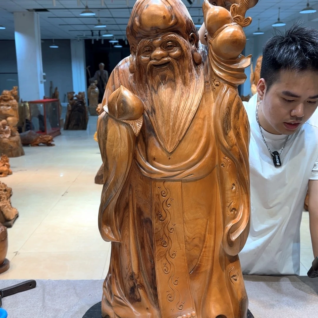陈***松木工艺品摆件不包邮