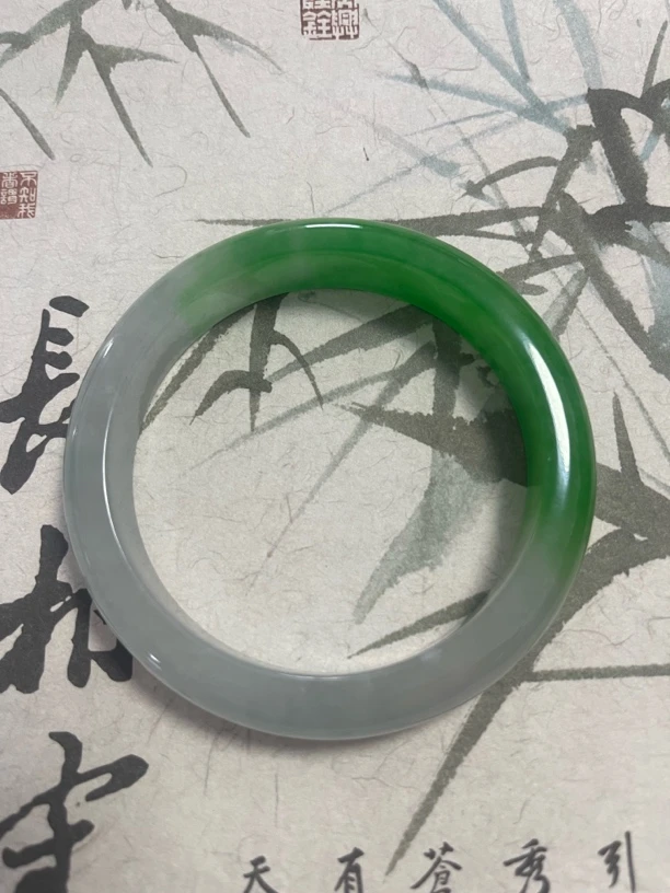 H110-五八➕缅甸翡翠手镯时尚