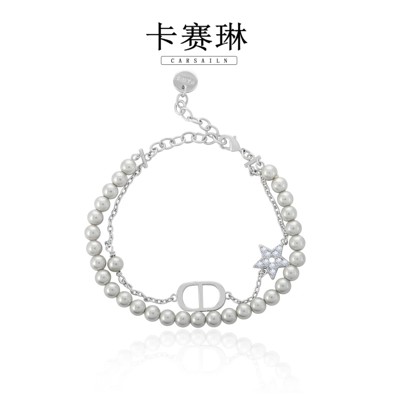 卡赛琳carsailn/ 镀K金 高定时尚轻奢气质手链 0820