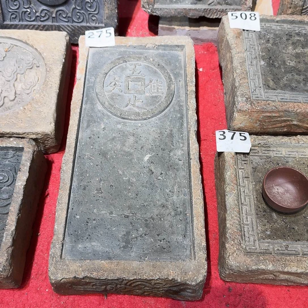 老砖后刻干泡茶台