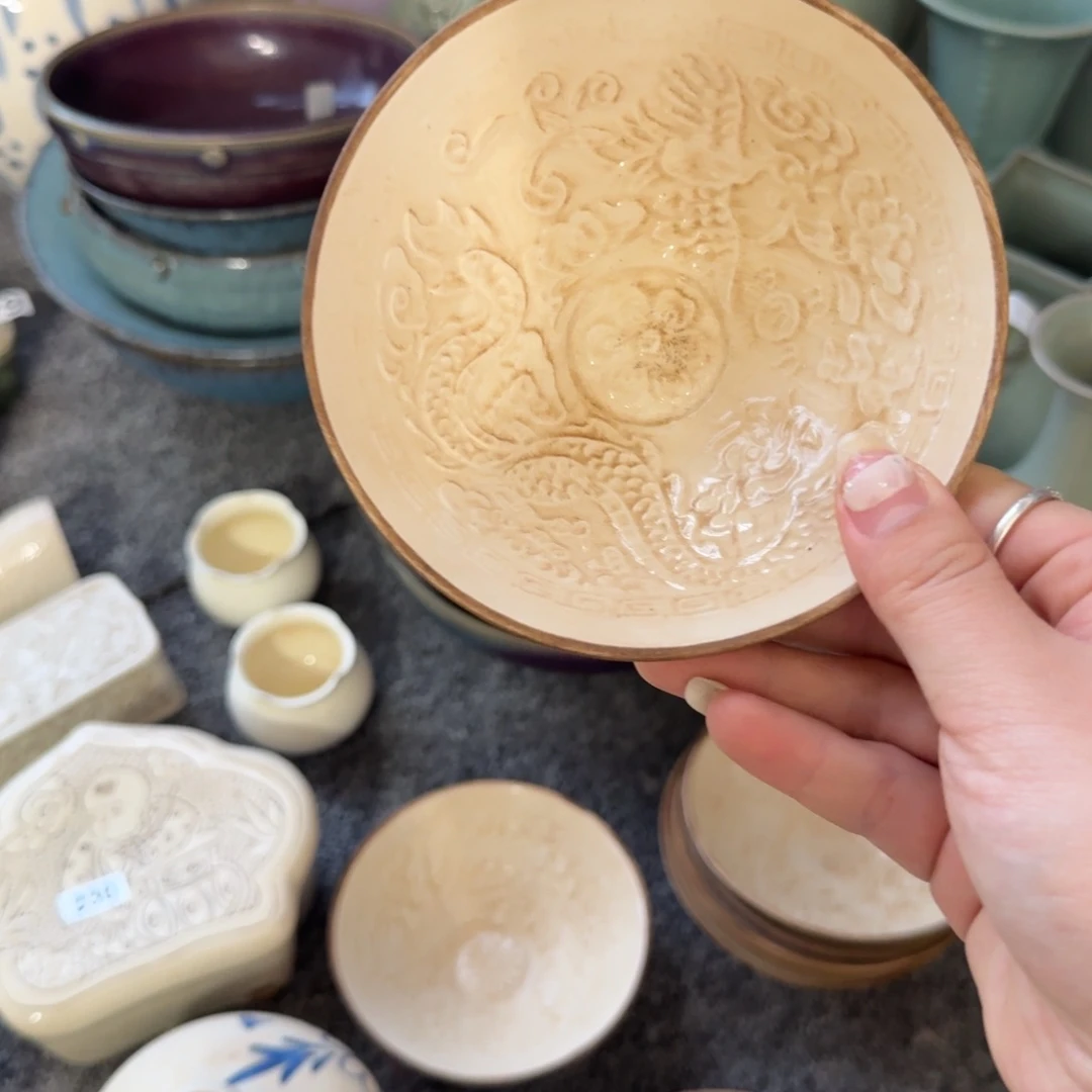 摆件哈哈哈哈哈白定斗笠