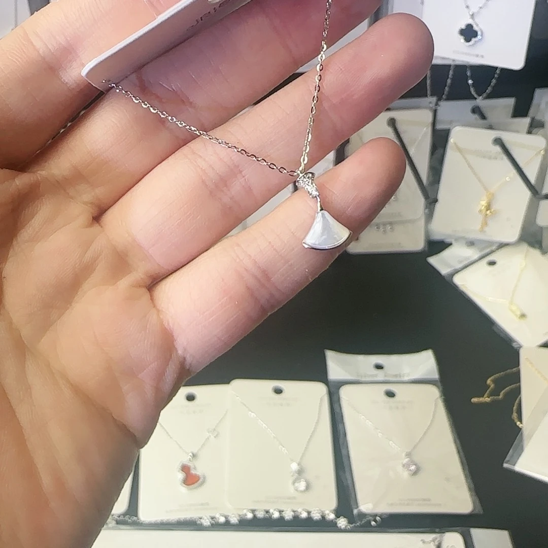 吊坠925银贝壳贝母裙子