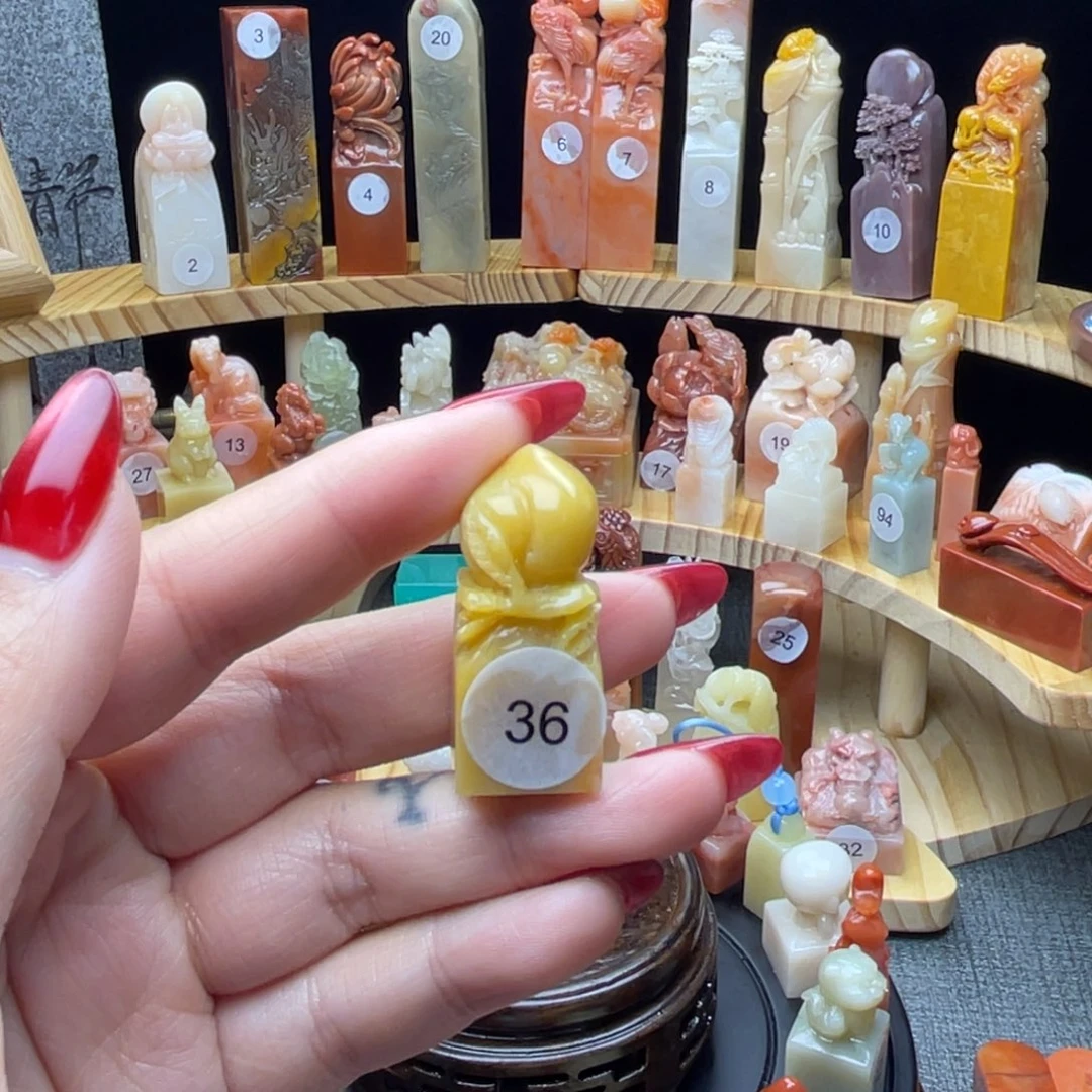 印石寿山石桃子印章