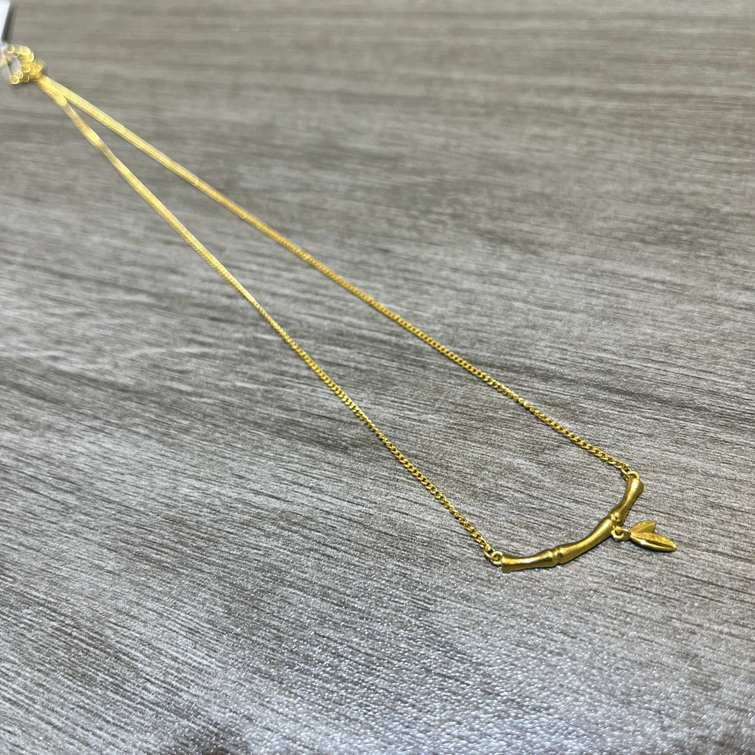 水贝国潮黄金珠宝【足金999竹节项链】