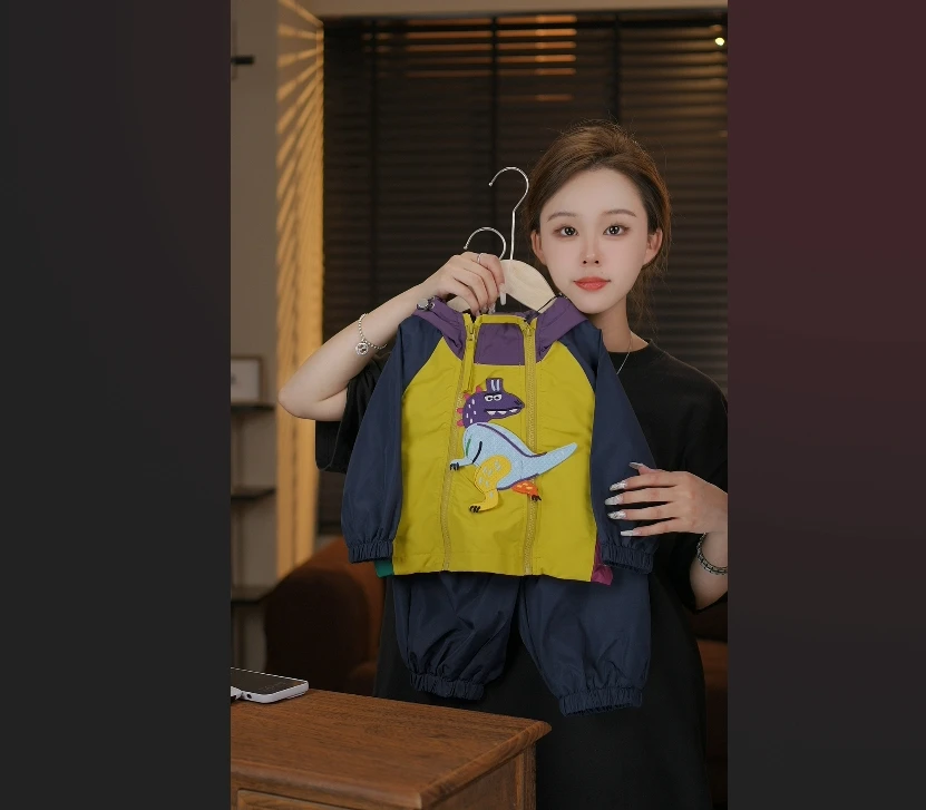 2024春秋季儿童新款韩版时尚洋气可爱休闲套装25090