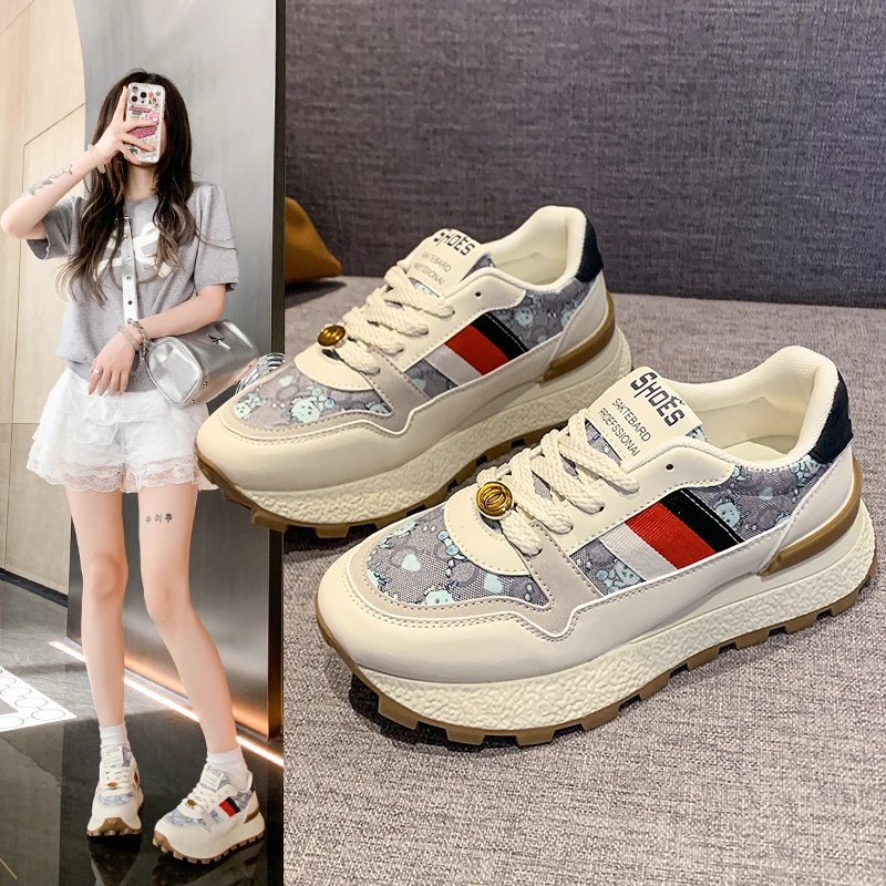 2025踩屎感女鞋ins潮牌跑步休闲港风百搭运动鞋ZX