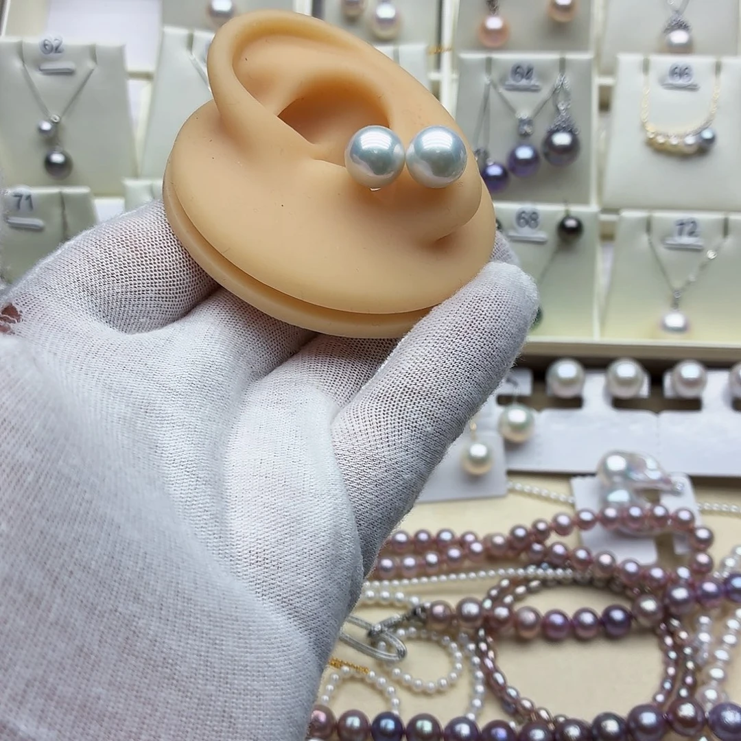 非金属珍珠耳钉的11.2mm