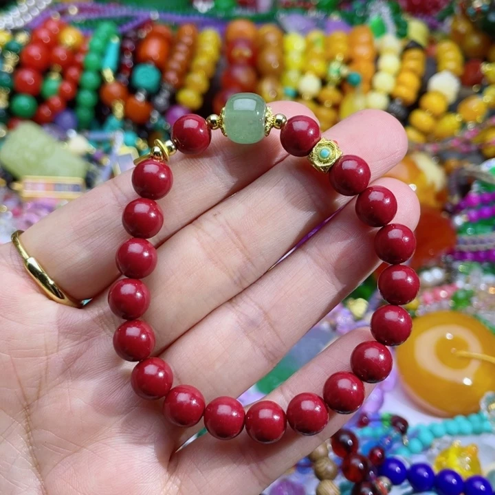 树脂制品45号红色手链