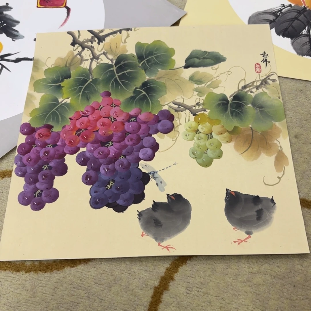 国画38-38卡纸作品童