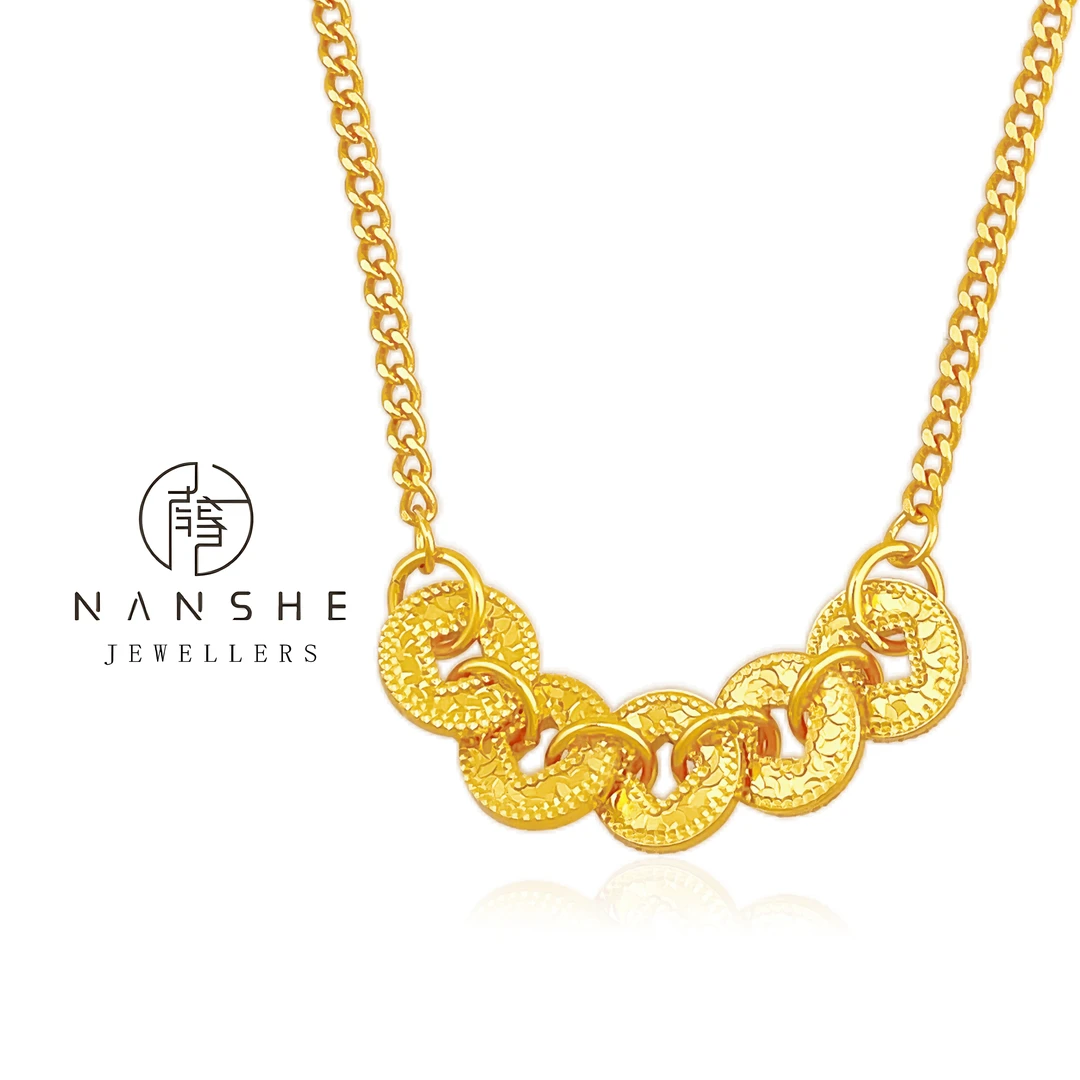 NANSHE/南奢 龙鳞五帝钱项链轻奢 L960