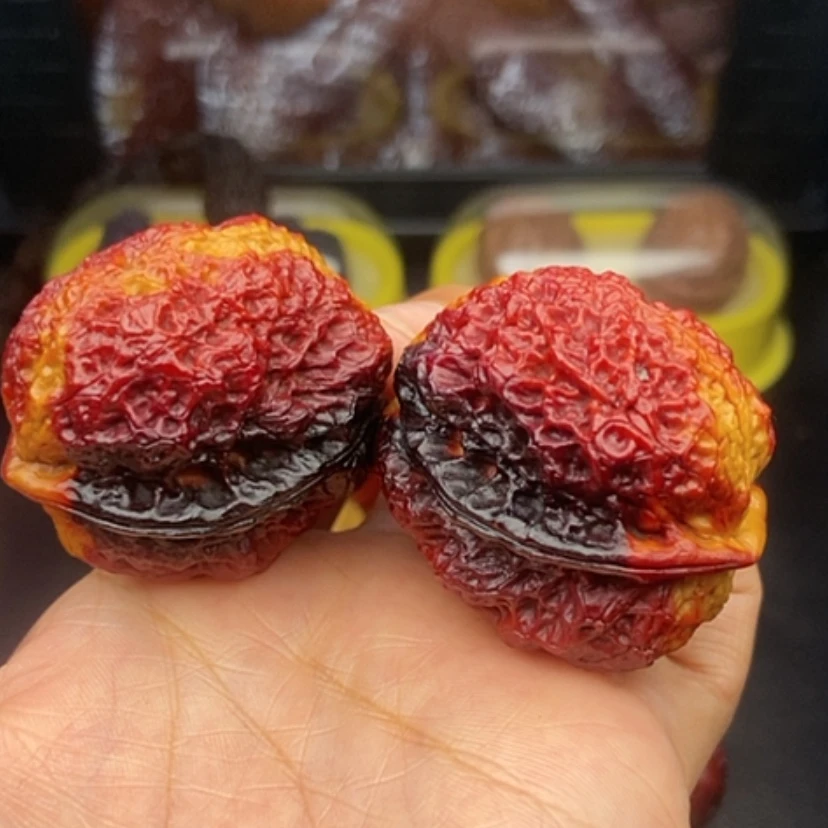 【闪购商品】文玩核桃吊坠41尺七彩饕餮金蟾58克
