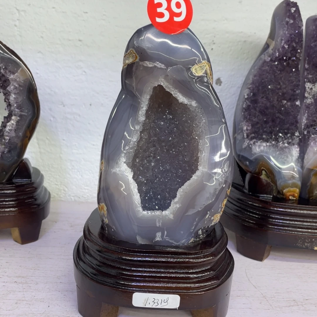 紫晶珠宝半成品银S925镶嵌捡漏